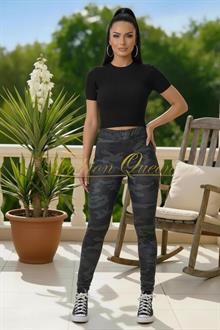 Čierne kožené legíny