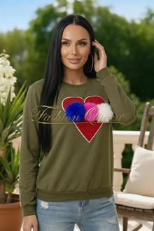 Mikina s pom pom guličkami